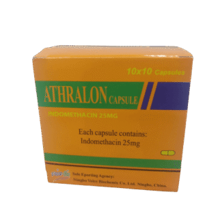 Athralon Indomethacin 25mg, 10 x 10 Capsules - Silverline Pharmacy Surulere, Lagos