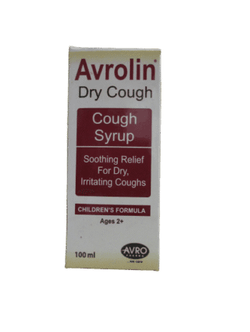 Avro Pharma Avrolin Dry Cough Syrup, 100ml - Silverline Pharmacy Surulere, Lagos