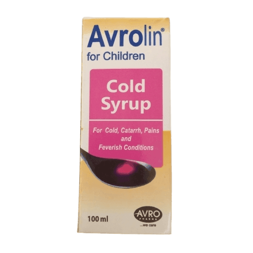 Avro Pharma Avrolin For Children Cold Syrup, 100ml - Silverline Pharmacy Surulere, Lagos