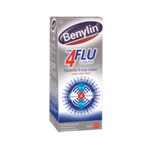 Benylin 4 Flu Liquid Ages 12+, 200ml - Silverline Pharmacy Surulere, Lagos
