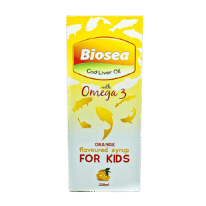 Biosea Cod Liver Oil Omega-3 Syrup For Kids, 220ml - Silverline Pharmacy Surulere, Lagos