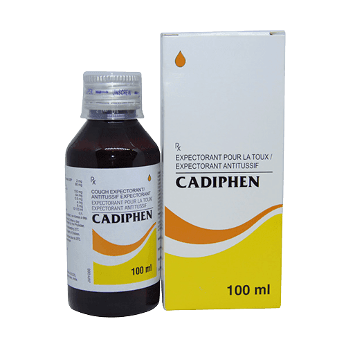 Cadiphen Cough Expectorant Syrup, 100ml - Silverline Pharmacy Surulere, Lagos