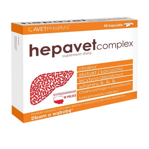 Cavet Pharma Hepavet Complex Supplement, 40 Capsules - Silverline Pharmacy Surulere, Lagos