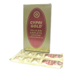 Cypri Gold Caplets Cyproheptadine HCL 4mg, 3 x 10 Caplets - Silverline Pharmacy Surulere, Lagos