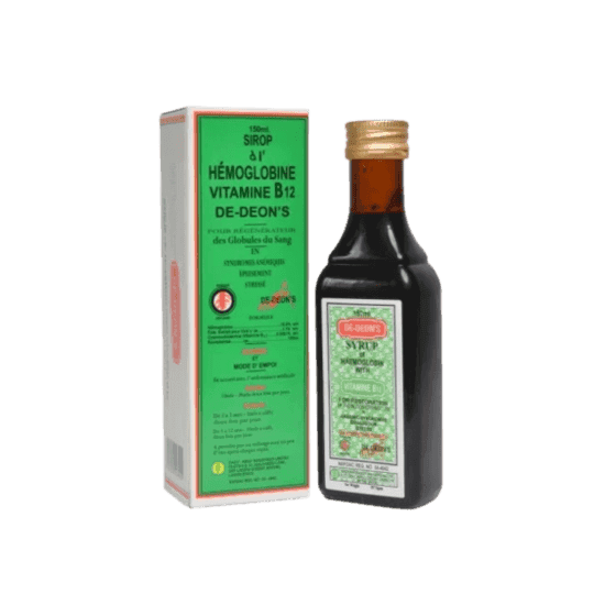 De-Deon’s Syrup of Haemoglobin Vitamin B12, 150ml - Silverline Pharmacy Surulere, Lagos