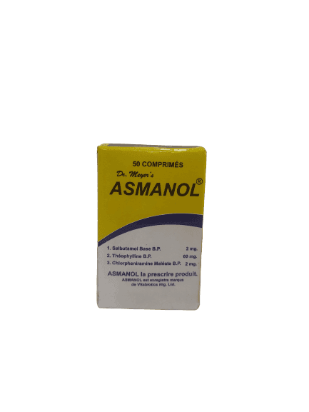 Dr. Meyer’s Asmanol, 50 Tablets - Silverline Pharmacy Surulere, Lagos