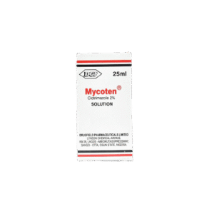Drugfield Mycoten Solution Clotrimazole 2%, 25ml - Silverline Pharmacy Surulere, Lagos