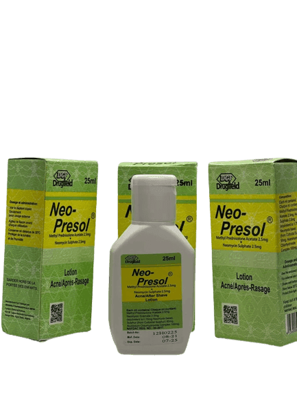 Drugfield Neo-Presol Acne & After Shave Lotion, 25ml - Silverline Pharmacy Surulere, Lagos
