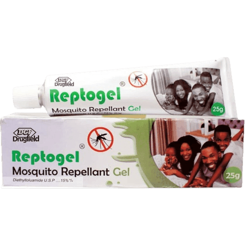 Drugfield Reptogel Mosquito Repellant Gel, 25g - Silverline Pharmacy Surulere, Lagos
