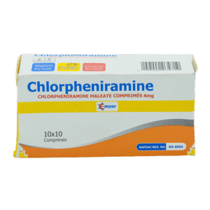 Emzor Chlorpheniramine Maleate 4mg, 10 x 10 Tablets - Silverline Pharmacy Surulere, Lagos