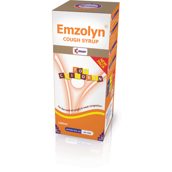 Emzor Emzolyn Cough Syrup For Children, 100ml - Silverline Pharmacy Surulere, Lagos
