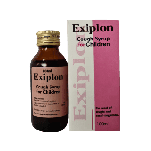 Exiplon Cough Syrup For Children, 100ml - Silverline Pharmacy Surulere, Lagos