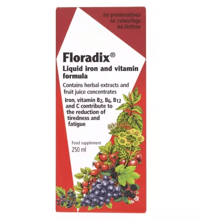 Floradix Liquid Iron & Vitamin Formula, 250ml - Silverline Pharmacy Surulere, Lagos