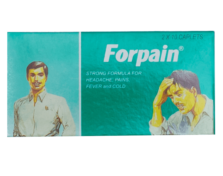 Forpain For Cold Headache Pains Fever & Cold, 2 x 10 Caplets - Silverline Pharmacy Surulere, Lagos