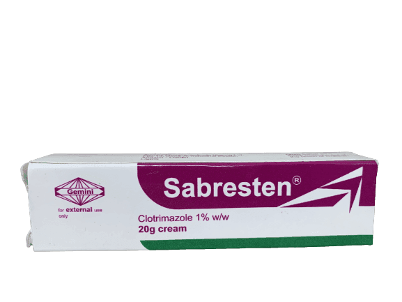 Gemini Sabresten Cream Clotrimazole 1% w/w, 20g - Silverline Pharmacy Surulere, Lagos