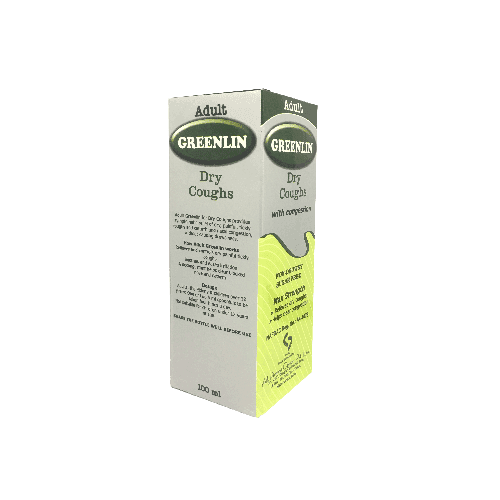 Greenlin Adult Non-Drowsy Dry Cough & Congestion Syrup, 100ml - Silverline Pharmacy Surulere, Lagos