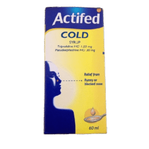 GSK Actifed Cold Syrup, 60ml - Silverline Pharmacy Surulere, Lagos