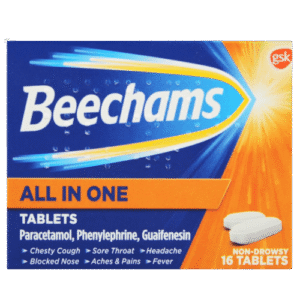 GSK Beechams All In One, 16 Non-Drowsy Tablets - Silverline Pharmacy Surulere, Lagos