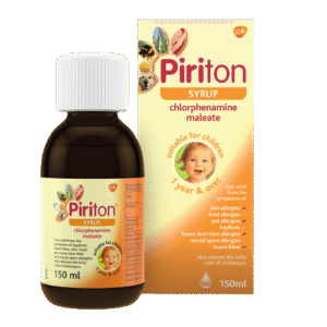 GSK Piriton Chlorphenamine Maleate Allergy Syrup, 150ml - Silverline Pharmacy Surulere, Lagos