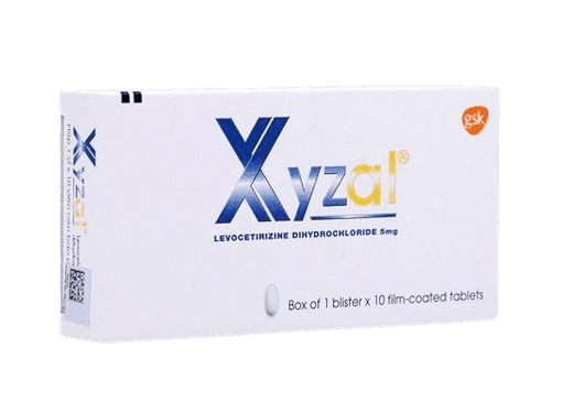GSK Xyzal Levocetirizine 5mg, 1 x 10 Tablets - Silverline Pharmacy Surulere, Lagos