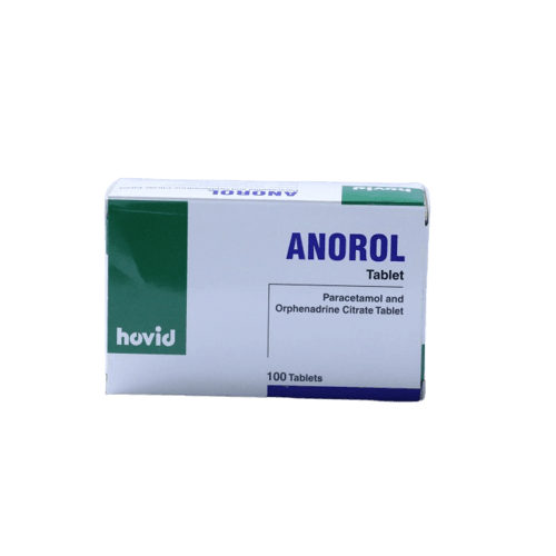 Hovid Anorol Paracetamol & Orphenadrine Citrate, 100 Tablets - Silverline Pharmacy Surulere, Lagos