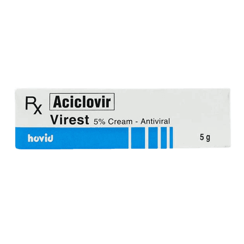 Hovid Virest Aciclovir 5% Cream BP, 5g - Silverline Pharmacy Surulere, Lagos