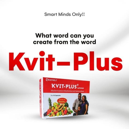 Kayhelt Kvit-Plus Multivitamin, 3 x 10 Capsules - Silverline Pharmacy Surulere, Lagos