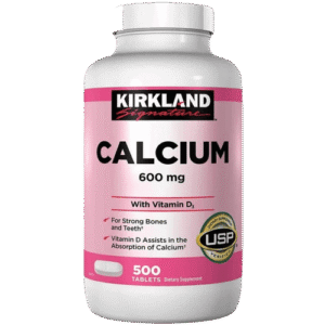 Kirkland Signature Calcium 600mg & Vitamin D3, 500 Tablets - Silverline Pharmacy Surulere, Lagos