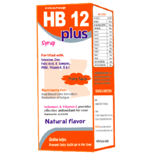 Krispine HB 12 Plus Syrup, 200ml - Silverline Pharmacy Surulere, Lagos