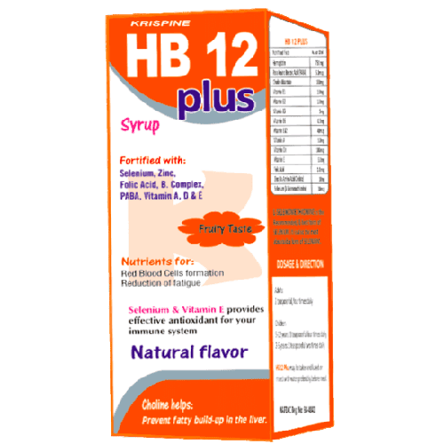 Krispine HB 12 Plus Syrup, 200ml - Silverline Pharmacy Surulere, Lagos