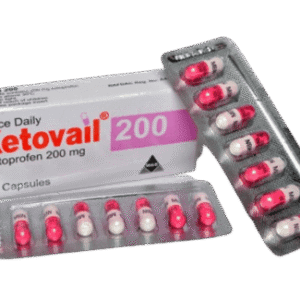 May & Baker Ketovail 200 Ketoprofen 200mg Once Daily, 14 Capsules - Silverline Pharmacy Surulere, Lagos