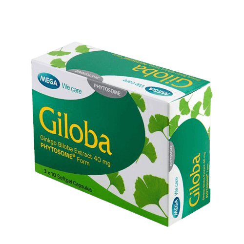 Mega Giloba Ginkgo Biloba Extract 40mg, 3 x 10 Softgels - Silverline Pharmacy Surulere, Lagos