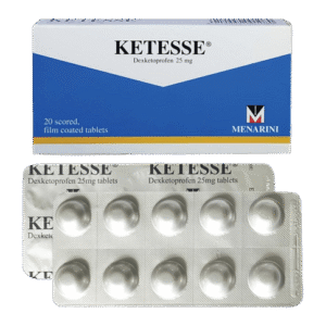 Menarini Ketesse Dexketoprofen 25mg, 20 Tablets - Silverline Pharmacy Surulere, Lagos