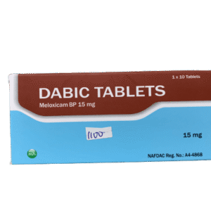 MH Dabic Meloxicam BP 15mg, 1 x 10 Tablets - Silverline Pharmacy Surulere, Lagos