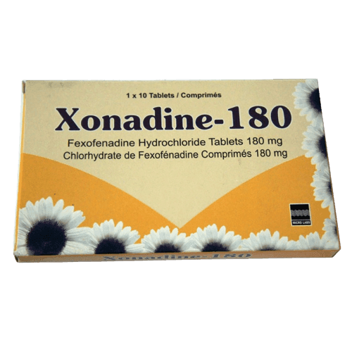 Micro Labs Xonadine-180, 1 x 10 Tablets - Silverline Pharmacy Surulere, Lagos