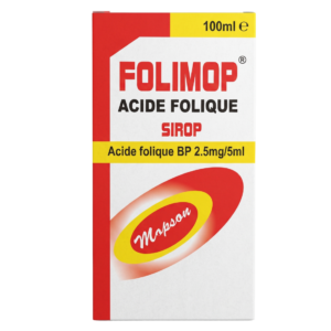 Mopson Folimop Folic Acid 2.5mg/5ml Hematinic Syrup, 100ml - Silverline Pharmacy Surulere, Lagos