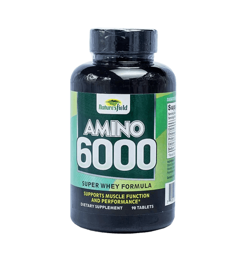 Nature’s Field Amino 6000 Super Whey Formula, 90 Tablets - Silverline Pharmacy Surulere, Lagos