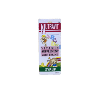 Nutravit Multivitamin and Lysine Syrup For Children, 100ml - Silverline Pharmacy Surulere, Lagos