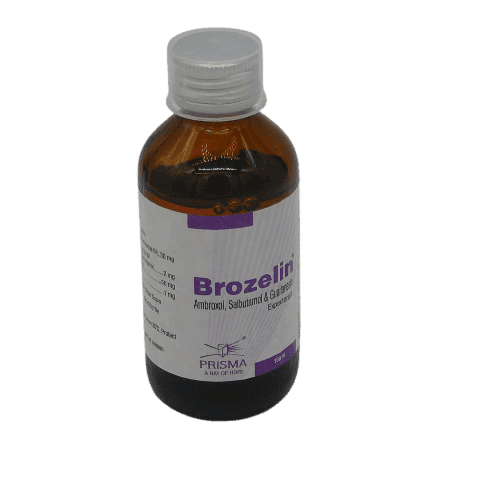 Prisma Brozelin Expectorant Syrup, 100ml - Silverline Pharmacy Surulere, Lagos