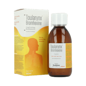 Qualiphar Toularynx Bromhexine 5mg/5ml Syrup, 180ml - Silverline Pharmacy Surulere, Lagos