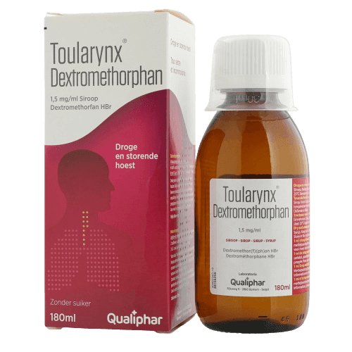 Qualiphar Toularynx Dextromethorphan Cough Syrup, 180ml - Silverline Pharmacy Surulere, Lagos