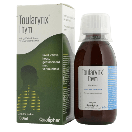Qualiphar Toularynx Thym 6.5g/100ml Cough Syrup, 180ml - Silverline Pharmacy Surulere, Lagos
