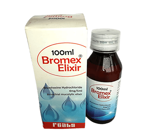 Reals Bromex Elixir Bromhexine 4mg/5ml Expectorant, 100ml - Silverline Pharmacy Surulere, Lagos