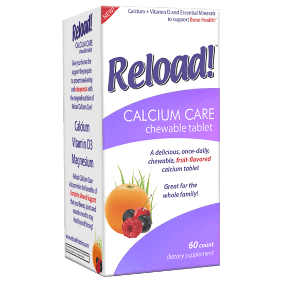 Reload Calcium Care Chewable, 60 Tablets - Silverline Pharmacy Surulere, Lagos