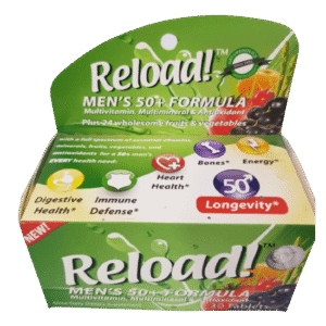 Reload Men's 50+ Multivitamin Formula, 30 Tablets - Silverline Pharmacy Surulere, Lagos