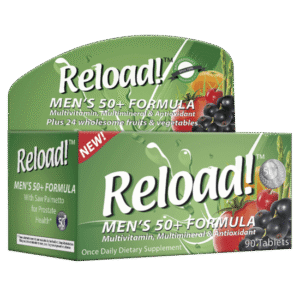 Reload Men's 50+ Multivitamin Formula, 90 Tablets - Silverline Pharmacy Surulere, Lagos