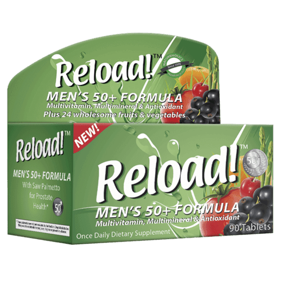 Reload Men’s 50+ Multivitamin Formula, 90 Tablets - Silverline Pharmacy Surulere, Lagos