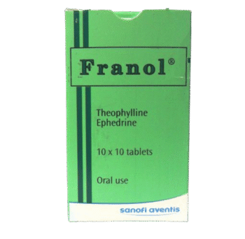 Sanofi Aventis Franol Theophylline Ephedrine, 10 x 10 Tablets | Buy ...