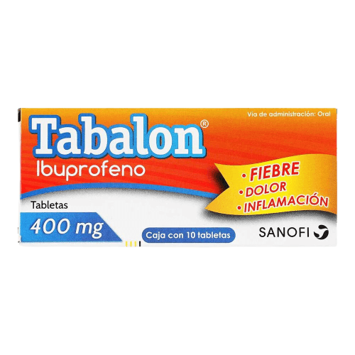 Sanofi Tabalon Ibuprofen 400mg, 10 Tablets - Silverline Pharmacy Surulere, Lagos