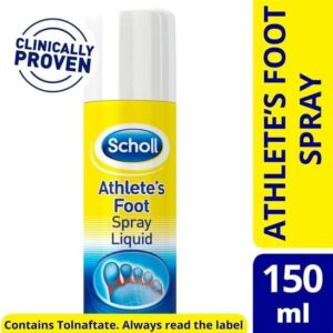 Scholl Athlete's Foot Spray Liquid, 150ml - Silverline Pharmacy Surulere, Lagos